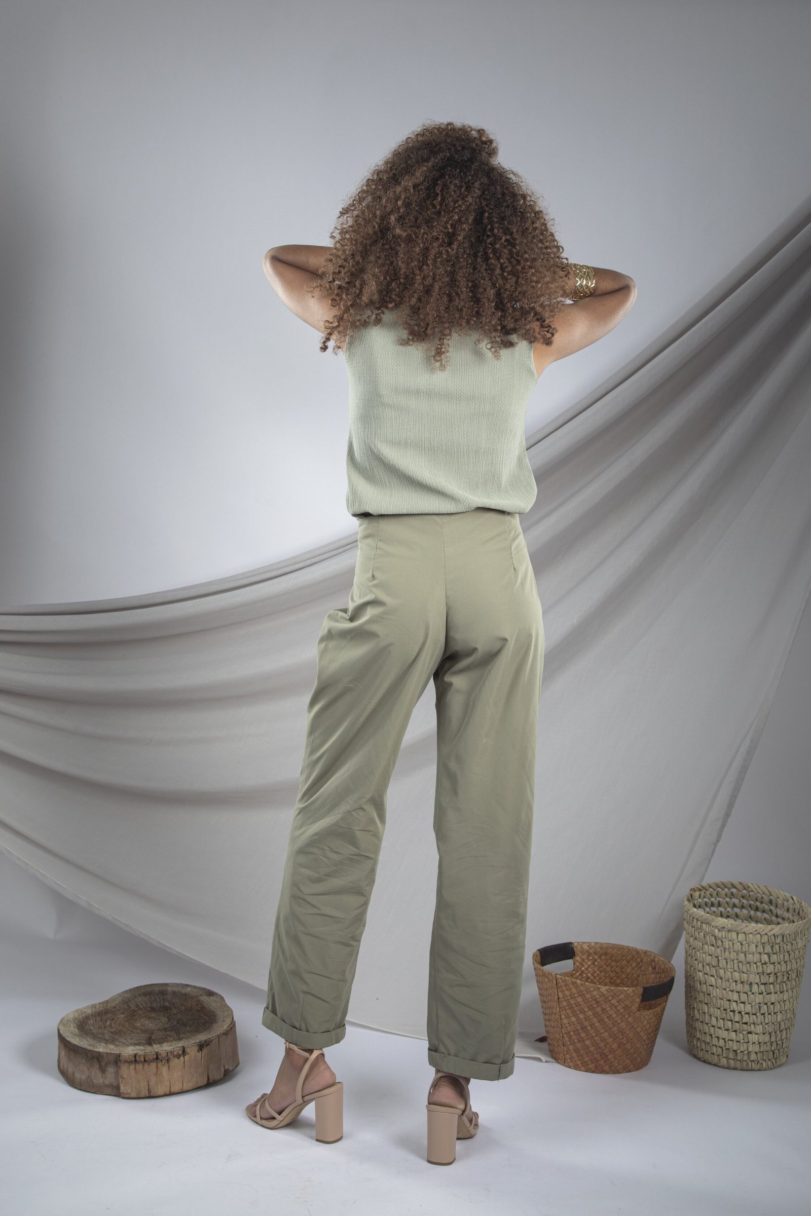 Pantalon Barrel Rory Gilmore Vert